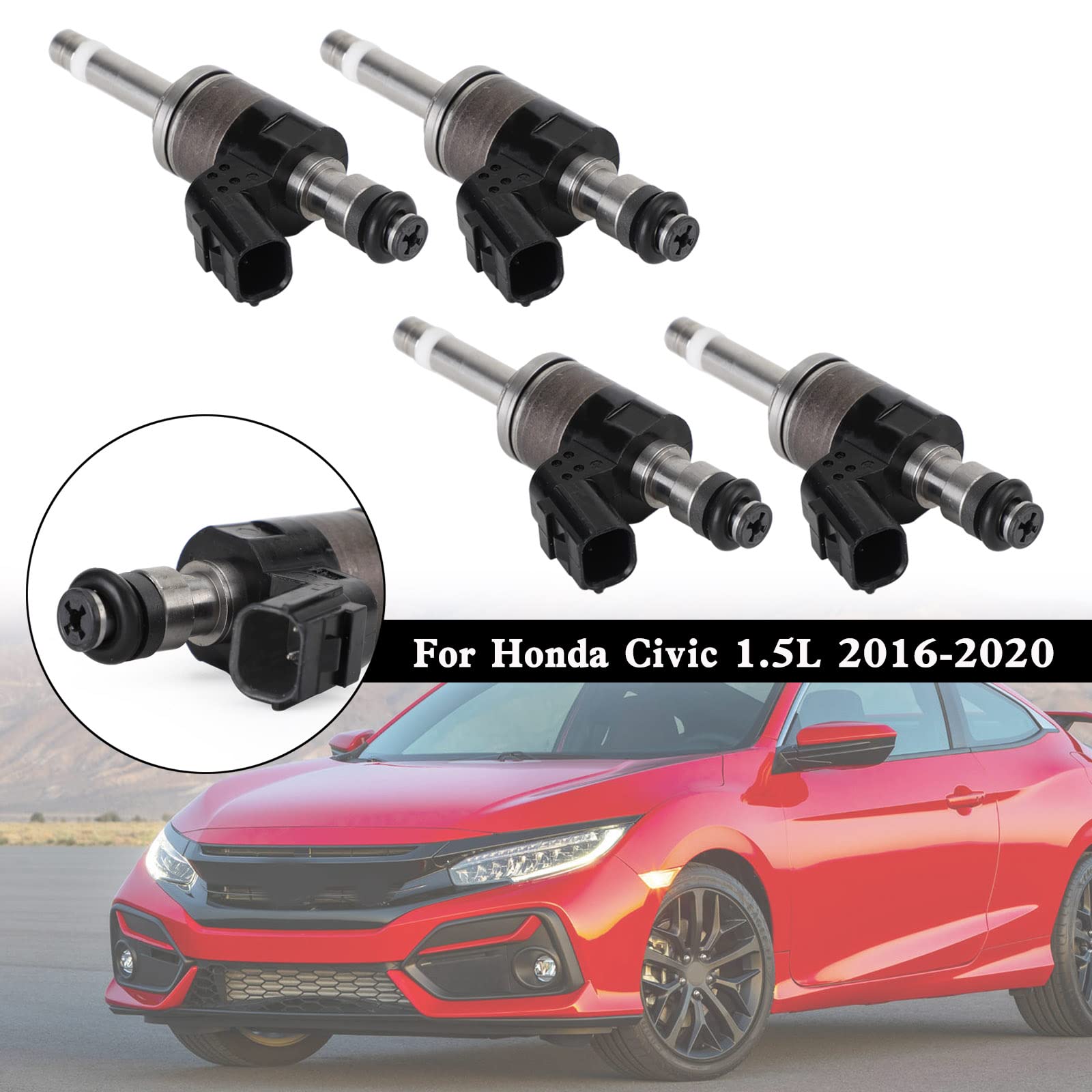 Frezon 4PCS Fuel Injector for Honda Civic 1.5L 2016-2020,Fuel